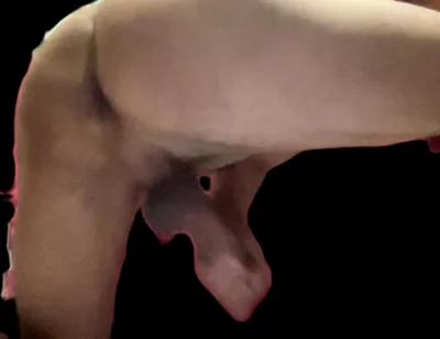 Masturbating with His Back Turned.