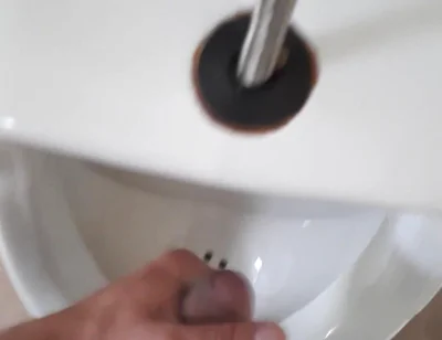 I Jerk off in a Public Bathroom, I Cum and I Swallow My Cum