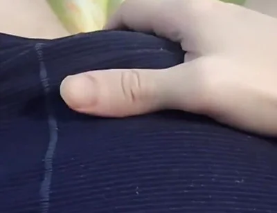 Teasing My Throbbing Bulge - Jerking off Through the Thin Fabric