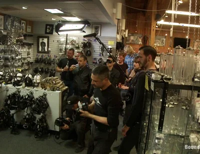 Jessie Colter Gets Gang Banged at Mr S Leather Store