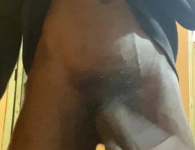 Thug with BBC Beating His Meat