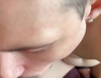 Curious Technician Comes Back on His Break for Blowjob, Fingering and Rimming Fun