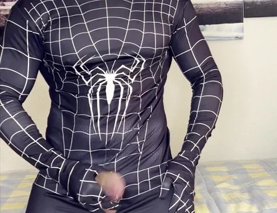 My Spiderman Cock Cums!