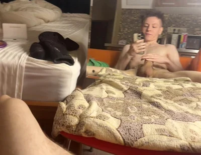 Horny Morning Jerk Fills Dorm with Twink Moans