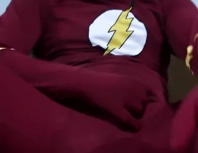 Jerking off Cosplay the Flash Latino Masturbation Chileno