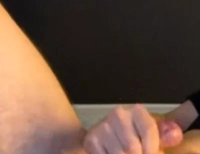 Pup Jerking Live - Huge Cumshot