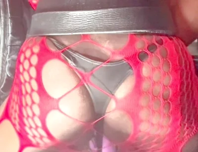 Trashy Hooker Thigh Boots & Xxl Butt Revealing Bodysuit Toy and Unloading Filth