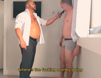 Bearzinho Black - the Debt Collector’s Bondage Interrogation