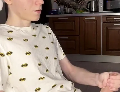 Naughty Solo Session Floods Twink Abs with Cum