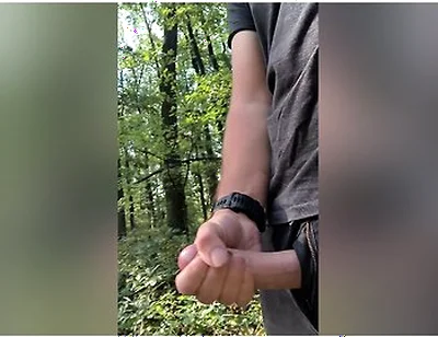 Cumshot In The Middle Of The Forrest