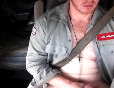 Ginger Trucker Jerks While He Drives - Thor Johnson