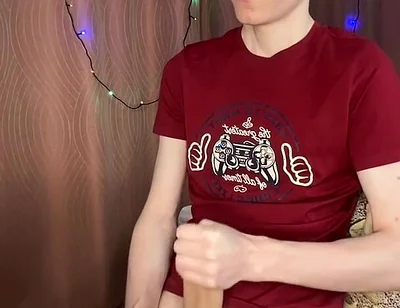 23cm Cock Explodes After Teasing Sensitive Head