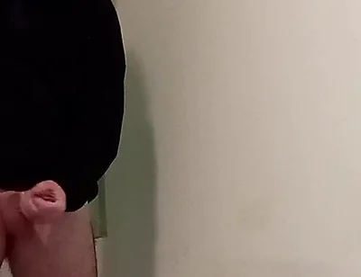 Boy in Hoodie Jerk off and Finish with a Cumshot