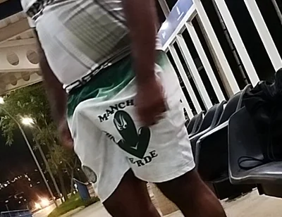 Excited While Waiting for Bus