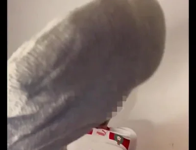 Arab Football Player Jerks off His Fat Cock and Asks for Feet and Socks Worship