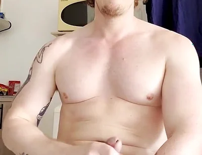 POV Thick Muscle Bro Jerks off with You While He Tells You About the Berlin Sex Party