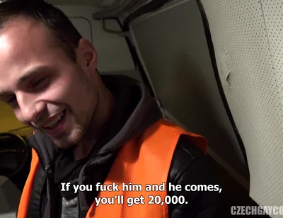 Czech Gay Couples 5 Parking Lot Punishment - Fresh Meat Wrecked in a Company Car