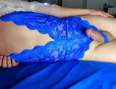 I Have a Wet Dream and Cum on My Own Face From Taking a Nap in Sexy Lingerie