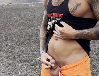 Pissing in a Gay Cruising Zone