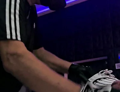 Playing Puppies Pleasure on the Rack Bondage,handjob,sneakers,smelly Shoes and the Yellow Ballon Part 2