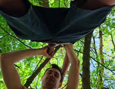 Gay Cruising in the Woods: Sucked and Kicked a Man in the Ass