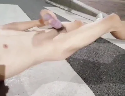 Masturbation on the Road at Night