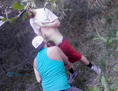 Burly Hairy Anonymous Cum Dump Bear Cruising in the Woods Gave My Big White Cock