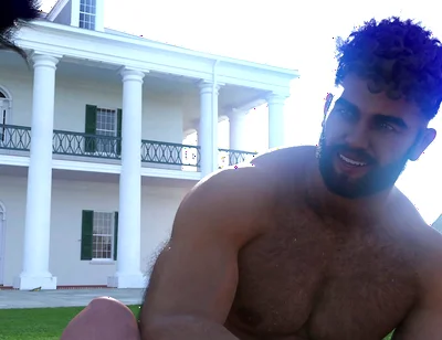 Ethan Playing with Two Muscle Daddies