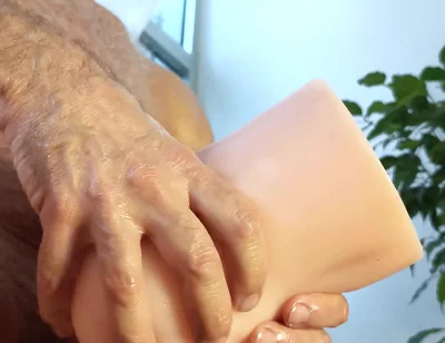 My Big Daddy Cock Tears Apart a Tight Toy Hole