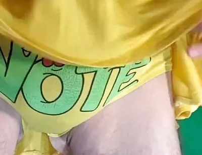 My Panties for Contests Under My Yellow Miniskirt