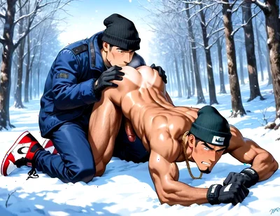 Outdoor Blowjob Man Ass Fuck