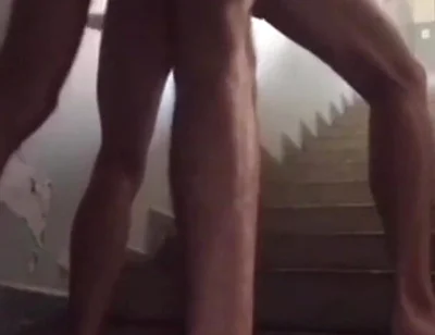 Fucking My Friend on the Stairs of the Building