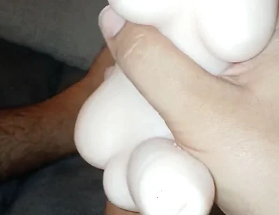 Masturbation Whith a Bixesual Toy.