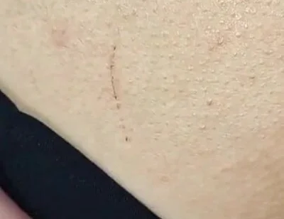 A Transvestite's Big Dick Let Him Fuck His Hole in Tights and a Skirt Covered in Cum