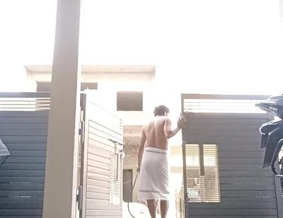 Washing My Yard in a Towel