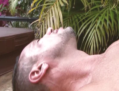 Gay's on Fire Scene-4_twink in Swimsuit Enjoys Sucking a Muscular Guy's Cock in the Pool