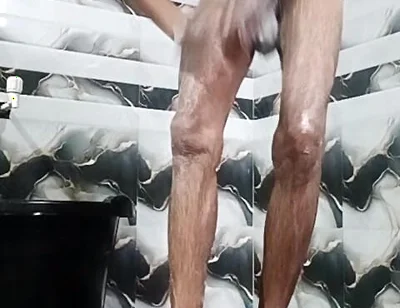 Gay Boy Masterbesing in Bathroom