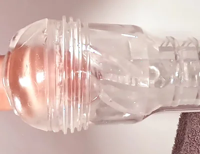 A Fleshlight Ice Lady Gets Fucked by This Hairy Bear's Big Cock