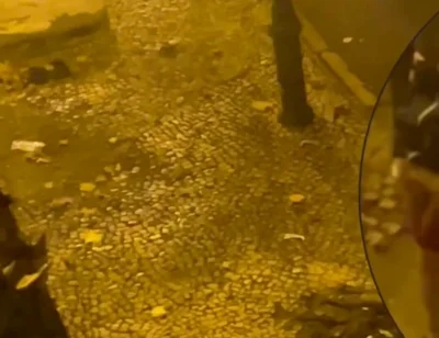 Amateur Boy Caught Peeing in the Street