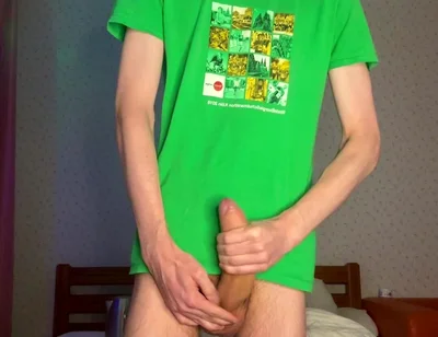 Naughty Evening Edging Ends with Bed Soaking Cum