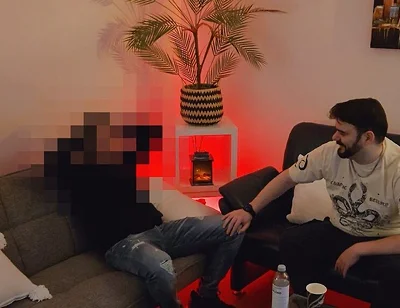 Straight Divorced Uber Driver Comes Back for Help and a Discreet Couch Visit