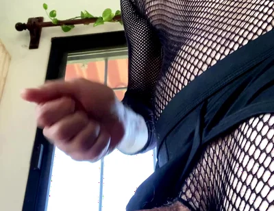 Dom Devil Demon Femboy in Latex and Stockings Loads Wit Big Dick