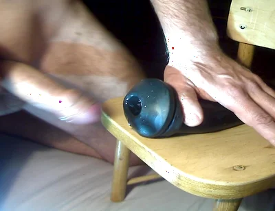 The Cock Wants to Feel the Tight Rubber Sleeve, and Cum From It!