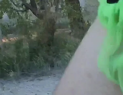 My Thong Rips While Running and I Get Caugh Nude by a Cyclist