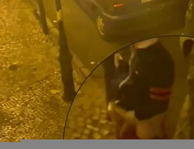 Amateur Boy Caught Peeing in the Street