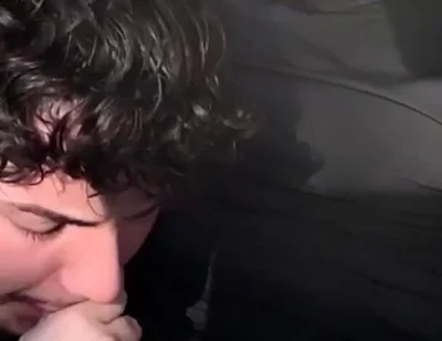 Sucking Big Uncut Cock Blowjob Big Load!