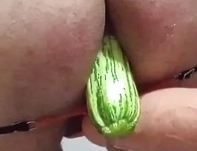 Dildo and Zucchini, a Beautiful Combination of Pleasure.
