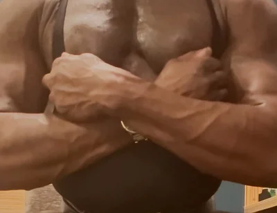 Black Muscle CD Heeled Slut Boots Prostate Wank