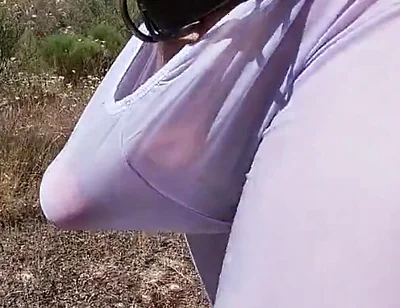 My Delicious Cock Slowly Getting Hard in See Thru Spandex Tights (outdoors Boner)