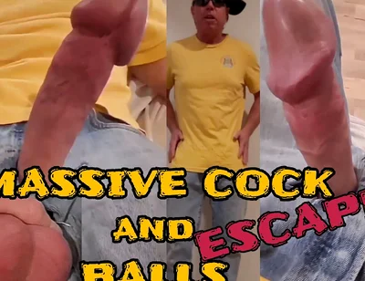 Massive Cock and Balls Escape Siixxbig Jeans